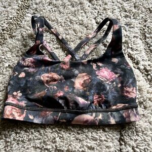 Lululemon Floral Crossback Sports Bra - Dark Multi